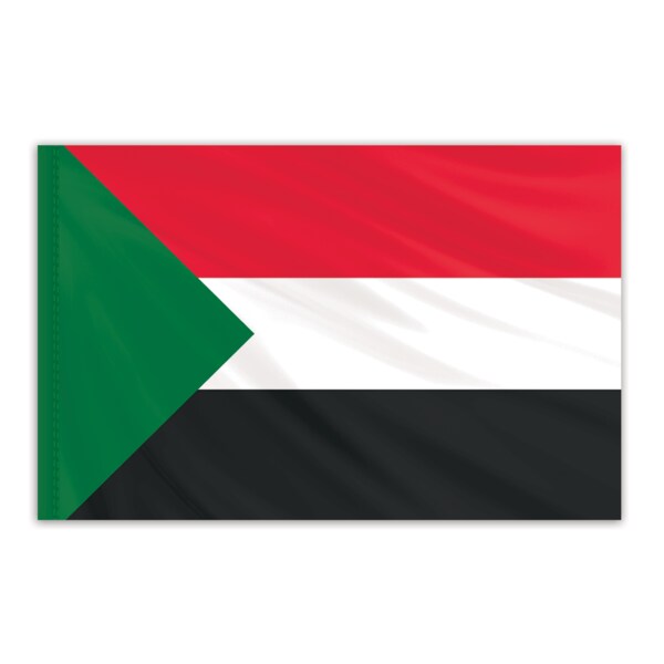 Global Flags Unlimited Sudan Indoor Nylon Flag 2'x3' 202994